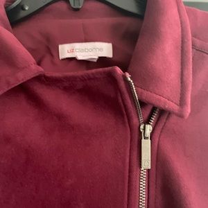 Red wine Jacket, Zipped with pocket